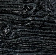 Close-up of textured black fabric with a ribbed pattern