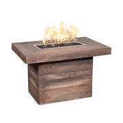 The Outdoor Plus 36" Alberta Fire Table Wood Grain Concrete