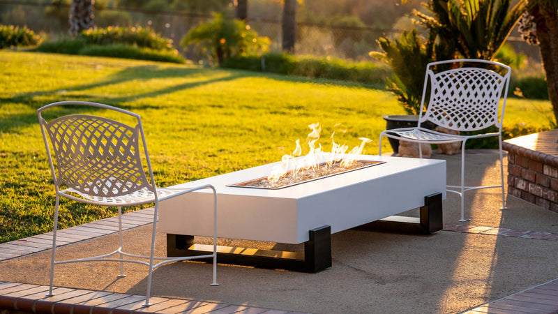 The Outdoor Plus Baja Fire Pit – Black &amp; White Collection – Powder Coat