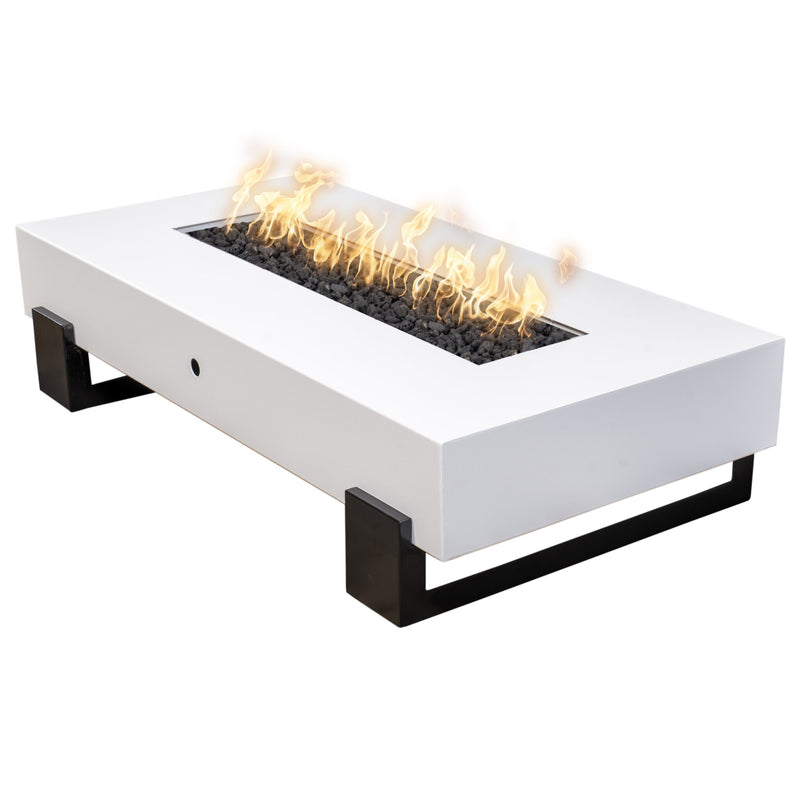 The Outdoor Plus Baja Fire Pit – Black &amp; White Collection – Powder Coat
