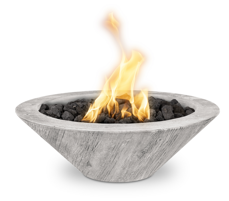 The Outdoor Plus Cazo Wood Grain Fire Bowl
