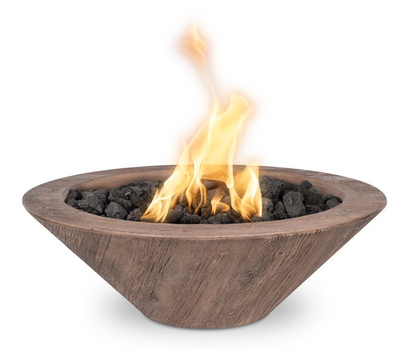 The Outdoor Plus Cazo Wood Grain Fire Bowl
